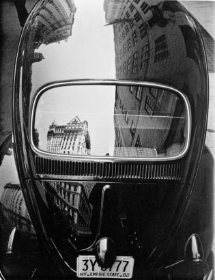 Frank Paulin - Volkswagen Reflection, New York City, 1962 Gelatin silver print, printed c. 1962 | Bruce Silverstein Gallery