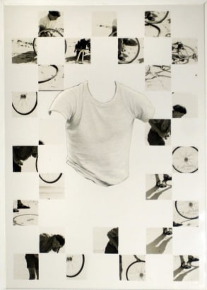 Keith A. Smith - Portrait of Gary, 1968 Multiple exposure contact print on sheet film, printed c. 1968 | Bruce Silverstein Gallery