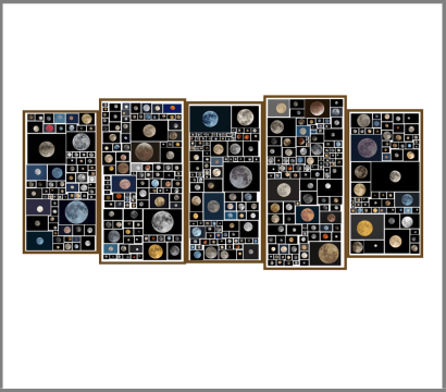 Penelope Umbrico, Everyone&rsquo;s Photos Any License (514 of 1,701,952 Full Moons on Flickr), 2019