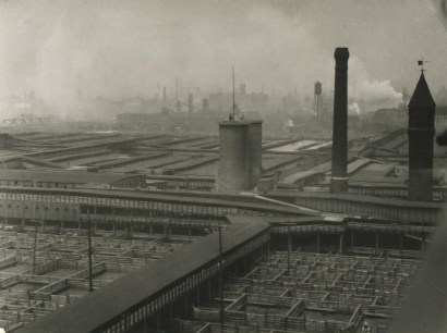 E. O. Hopp&eacute; -  Stockyards, Chicago, Illinois, 1926  | Bruce Silverstein Gallery