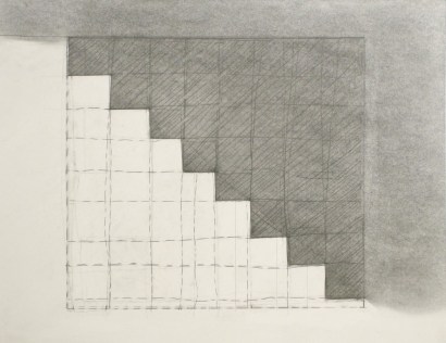 John Wood - Baltimore Steps Drawing, 1994 Graphite | Bruce Silverstein Gallery