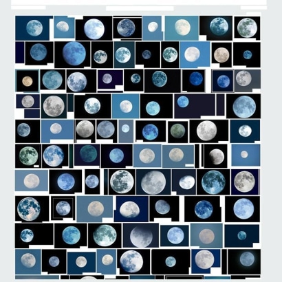 Penelope Umbrico&nbsp;- Screenshot 2015-11-24 18.14.32 / Blue Filter, 2015 Archival pigment print | Bruce Silverstein Gallery