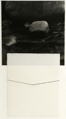 John Wood - Untitled, 1981 Gelatin silver print and ink drawing mounted to paper | Bruce Silverstein Gallery
