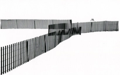 Marvin E. Newman -  Untitled (Three Fences), 1953  | Bruce Silverstein Gallery