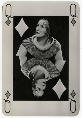 Man Ray -  Valentine Hugo as Queen of Diamonds, 1935  | Bruce Silverstein Gallery