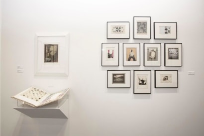 Paris Photo 2018 : Todd Hido, Werner Bischof, Trine S&oslash;ndergaard, Penelop Umbrico, Keith A. Smith, Rosalind Fox Solomon, Richard Prince, Dorothea Lange, Dora Maar, Gyorgy Kepes, Man Ray, Louis Fauer | installation image | Bruce Silverstein Gallery