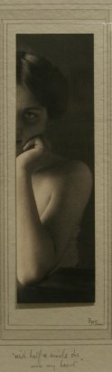 Frederick H. Evans&nbsp;- Half a Smile, c.1920 Platinum print | Bruce Silverstein Gallery