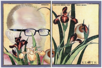 Keith A. Smith - Hokusai And Eye Bring You These Irises; 31 May 2007&nbsp;(recto) | Bruce Silverstein Gallery