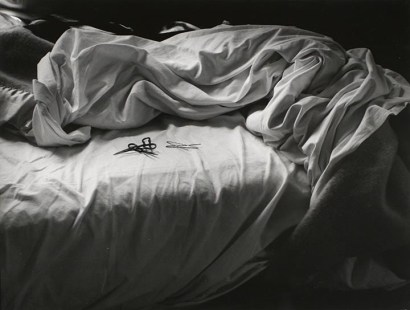 Imogen Cunningham - The Unmade Bed, 1957 Gelatin silver print mounted to board, printed c. 1957 | Bruce Silverstein Gallery