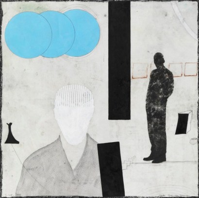 Max Neumann - Untitled, December 8, 2011 Mixed media on paper and canvas | Bruce Silverstein Gallery