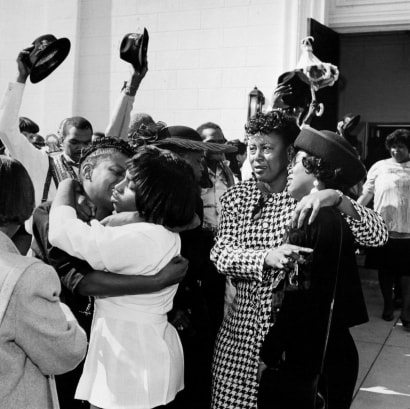 Rosalind Fox Solomon - After a Funeral, New Orleans, 1992 Gelatin silver print, printed c. 1992 | Bruce Silverstein Gallery