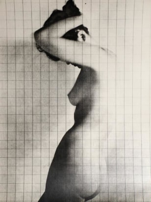 Erwin Blumenfeld - Nude Under Grid, c. 1950 Gelatin silver print, printed c. 1950 | Bruce Silverstein Gallery