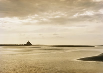 Elger Esser - Mont Saint Michel II, 2018 Directprint on silver-coated copper plate ; Bruce Silverstein Gallery