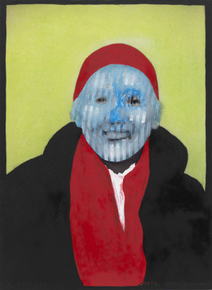 Max Neumann - Untitled, November 24, 2011 Oil on photograph | Bruce Silverstein Gallery