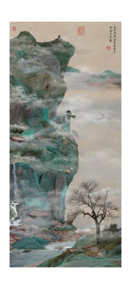 Yao Lu - Green Cliffhanger, 2009  | Bruce Silverstein Gallery