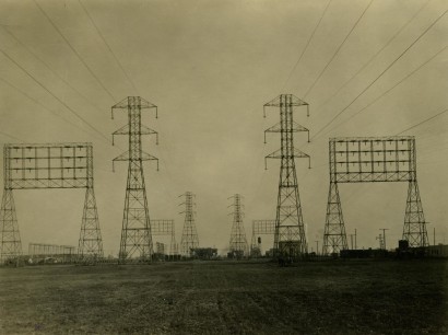 E. O. Hopp&eacute; -  Edison Wireless, Electrical Pylons, Los Angeles, CA, 1926  | Bruce Silverstein Gallery
