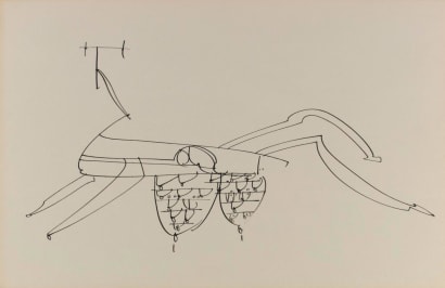 Frederick Sommer - Untitled, n.d. Pen and ink drawing on paper | Bruce Silverstein Gallery