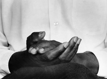 Chester Higgins -  Hands of Contentment, Tuskegee, Alabama, 1973  | Bruce Silverstein Gallery