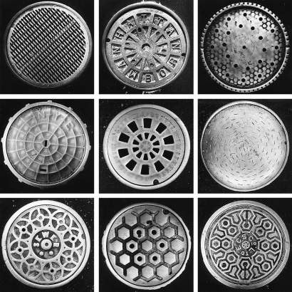 Marvin E. Newman -  Untitled (Manhole Covers), 1952  | Bruce Silverstein Gallery