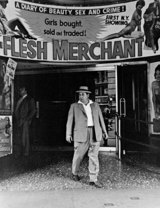 Frank Paulin - Flesh Merchant, New York City, 1956 Gelatin silver print mounted to board, printed c. 1956 | Bruce Silverstein Gallery