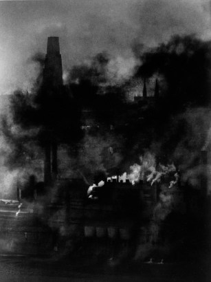W. Eugene Smith -  Pittsburgh, Smoky City, Steel Plant, c. 1955-56  | Bruce Silverstein Gallery