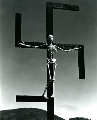 Paul Strand -  Skeleton/Swastika, Connecticut, 1939-1940  | Bruce Silverstein Gallery
