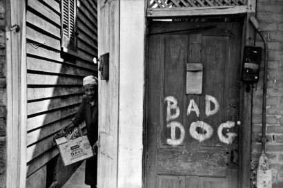 Frank Paulin - Bad Dog, New Orleans, 1952 Gelatin silver print mounted to board, printed c. 1952 | Bruce Silverstein Gallery