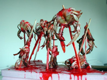  Grubstein, MarcCrab Crucifixion, 2001 	Chromogenic print 	38 x 48 inches