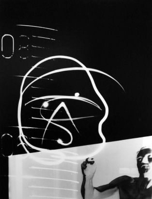 Barbara Morgan - Artificial Life from the Laboratory, 1965 Photogram, printed c. 1965 | Bruce Silverstein Gallery