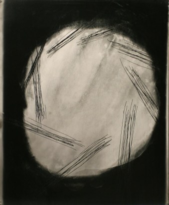 John Wood - Untitled #6, from Nine Imaginary Oil Spills, 1995 Cliche verre, gelatin silver print, printed c. 1995 | Bruce Silverstein Gallery