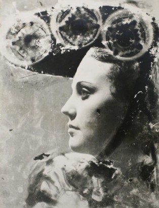 Dora Maar - Profile Portrait with Glasses and Hat, c. 1930 | Bruce Silverstein Gallery