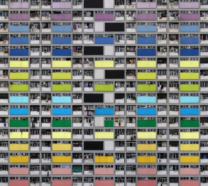 Michael Wolf - Architecture of Density #99, 2007 Chromogenic print ; Bruce Silverstein Gallery