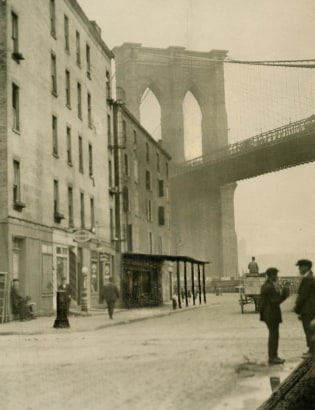 E. O. Hopp&eacute; -  Span of the Brooklyn Bridge, New York City, 1921  | Bruce Silverstein Gallery