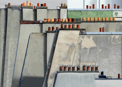 Michael Wolf - Paris Rooftops #4, 2014 Digital C-Print 48 x 68 inches ; Bruce Silverstein Gallery