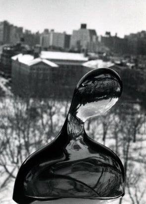 Andr&eacute; Kert&eacute;sz - Glass Bust on Window, New York City, February 7, 1979 ; Bruce Silverstein Gallery