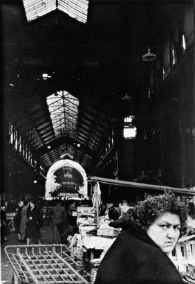 Frank Paulin - Woman at Market, Paris, France, 1960 Gelatin silver print, printed c. 1960 | Bruce Silverstein Gallery