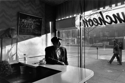 Chester Higgins -  Early morning coffee, Harlem, 1974