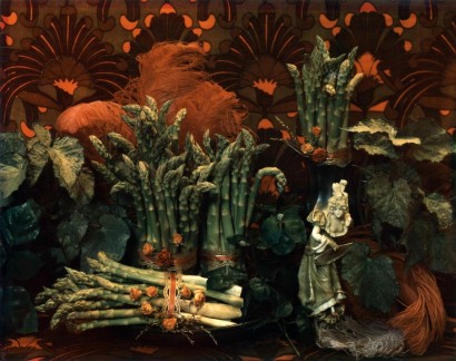 Marie Cosindas - Asparagus II, 1967 Dye diffusion transfer print | Bruce Silverstein Gallery