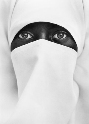 Chester Higgins -  A Young Muslim Woman in Brooklyn, 1990