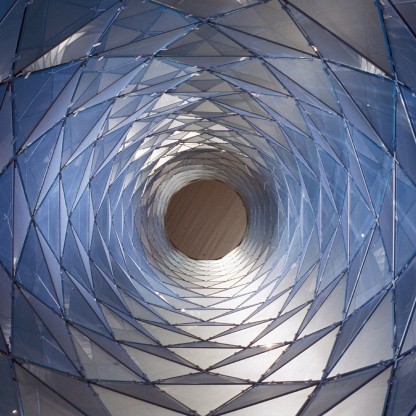 SUSPENDED GLASS TOWER