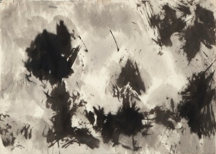 Mark Tobey (1890-1976), Untitled (Sumi), 1957, Sumi on paper, 20 3/4 x 29 in. (52.7 x 73.7 cm), Signed and dated lower left: Tobey '57