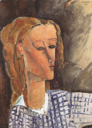 Amedeo Modigliani, Beatrice Hastings, 1916, Oil on canvas, 25.5 x 18 1/8 in (64.9 x 45.9 cm), John C. Whitehead Collection, until 2015