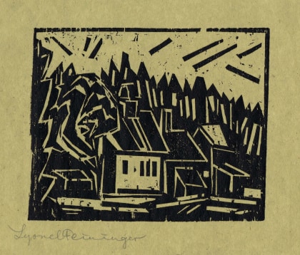 The Hunter's Lodge by Lyonel Feininger