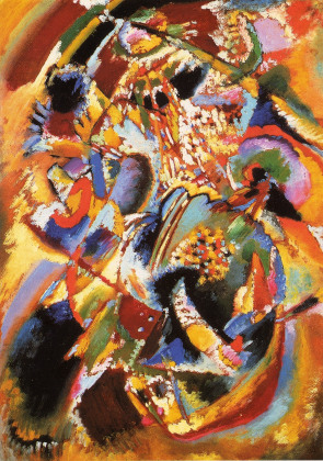 Wassily Kandinsky, Study for Panel Edwin R. Campbell, No. 4, 1914, (also known as Studie zu Winter and Carnival-Winter), Oil on cardboard, 27 &frac12; x 19 in. (69.8 x 48.4 cm), The Miyagi Museum of Art, Sendai