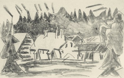 House in the Woods, Harz Mountains by Lyonel Feininger
