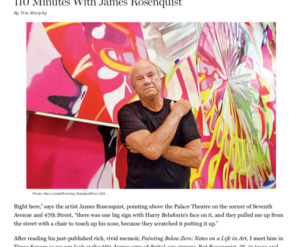Photograph of "110 Minutes With ... James Rosenquist"