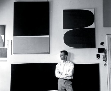 Photo of Ellsworth Kelly in his studio