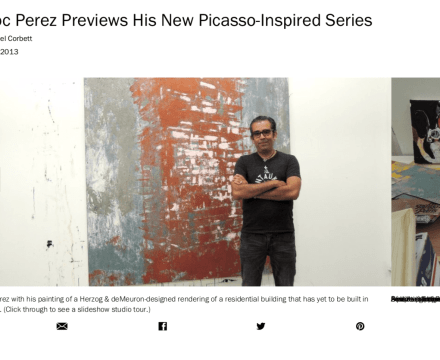 Photograph of "Enoc Perez Previews His New Picasso-Inspired Series"
