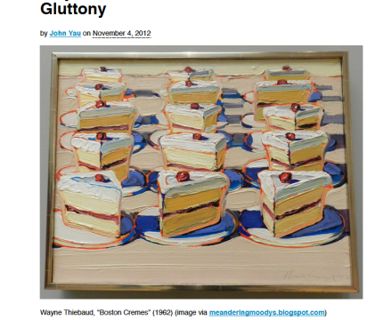 Photograph of "Wayne Thiebaud and the Limits of Gluttony"