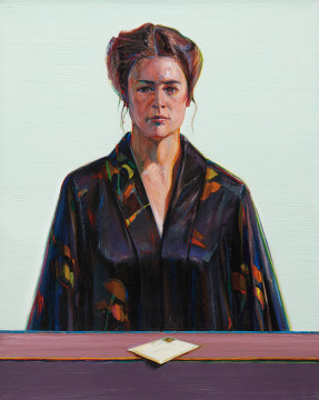 Wayne Thiebaud, Robed Woman with Letter, 1976
